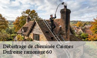 Débistrage de cheminée caisnes-60400 Dufresne ramonage 60