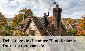 Débistrage de cheminée hautefontaine-60350 Dufresne ramonage 60