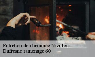 Entretien de cheminée  nivillers-60510 Dufresne ramonage 60